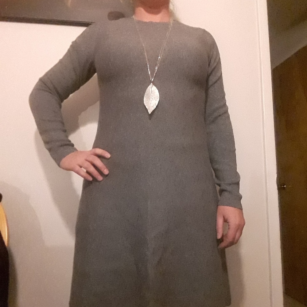 Vera Moda Sweater Dress grey wool
